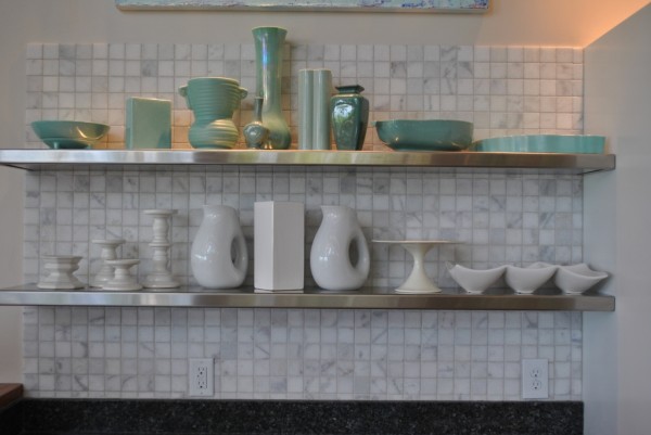 Modern Stainless Kitchen Shelves