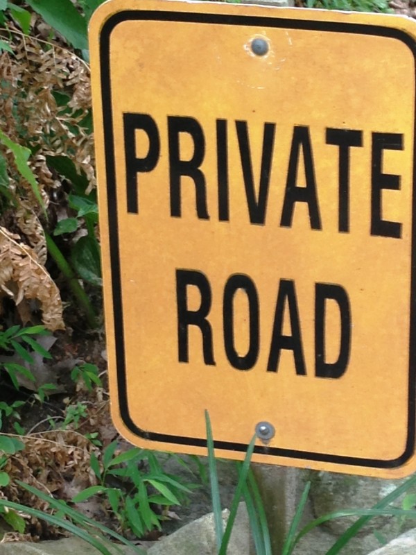 private road sign
