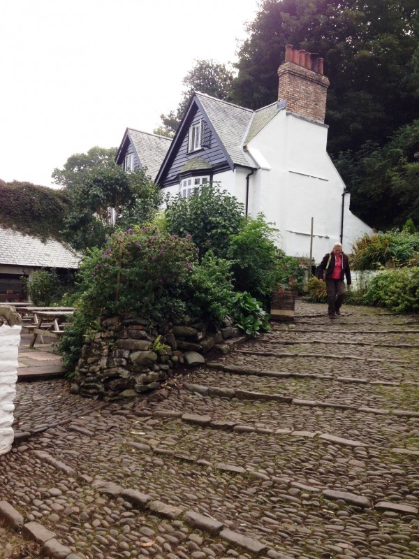 watch your step in clovelly...