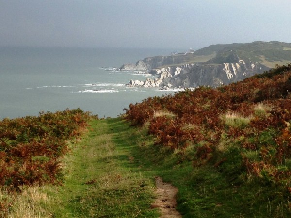 See the lighthouse in the distance? We hiked over hills all the way there.