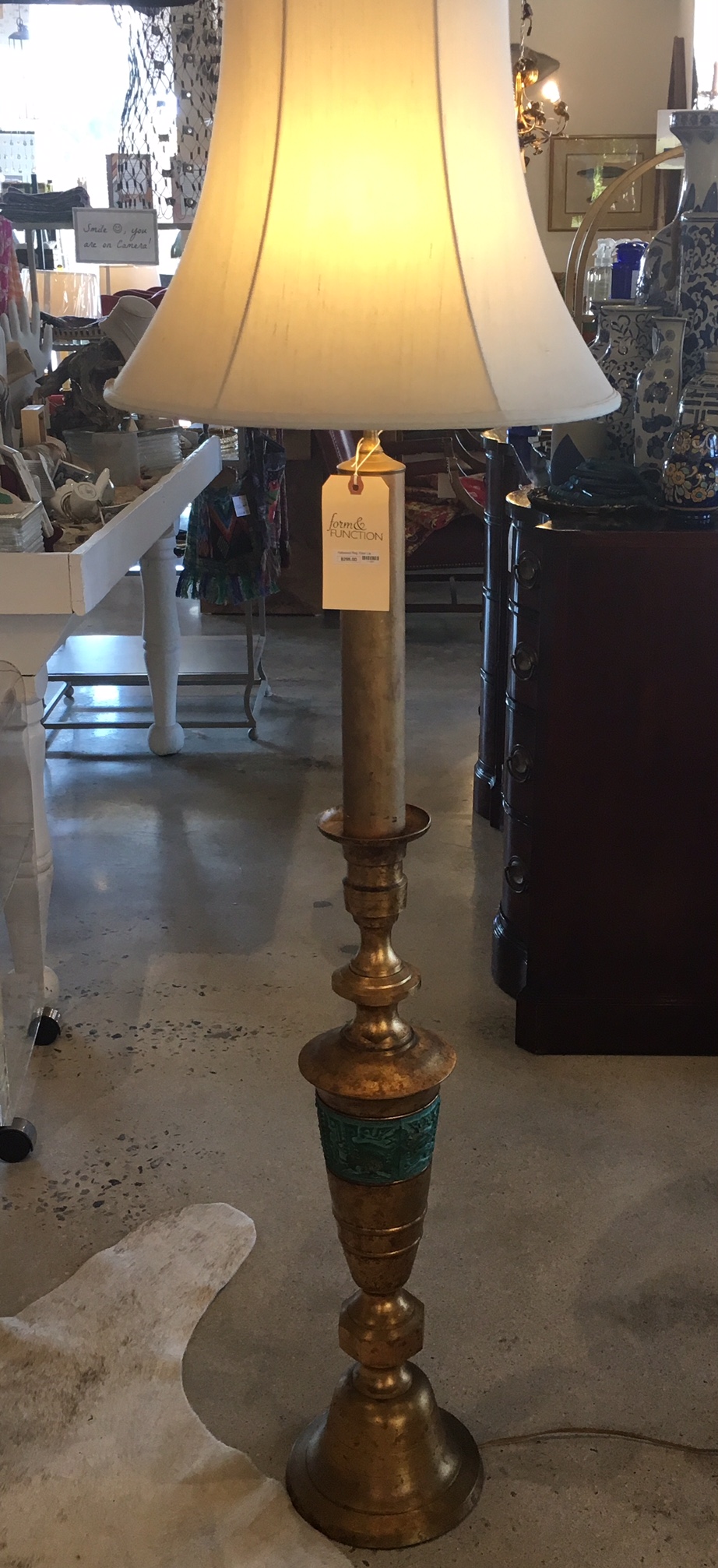 hollywood regency floor lamp