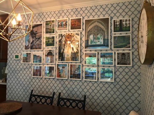 How to hang art gallery wall style