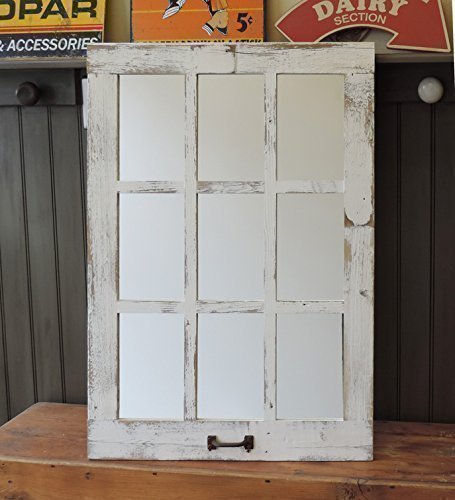 barn wood window mirror