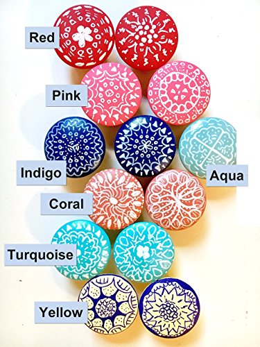 hand painted wooden cabinet furniture knobs