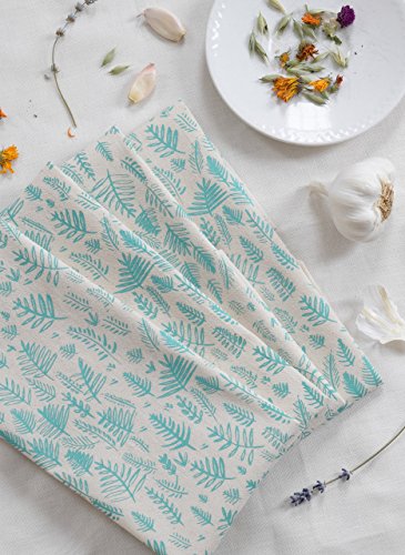 handprinted reusable cotton napkins