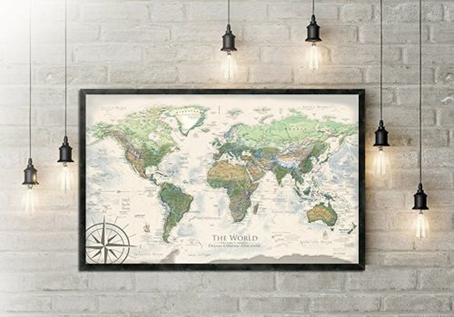 pushpin world map