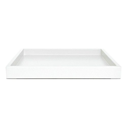 white lacquer large coffee table tray