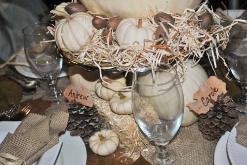 white pumpkins fall decor ideas