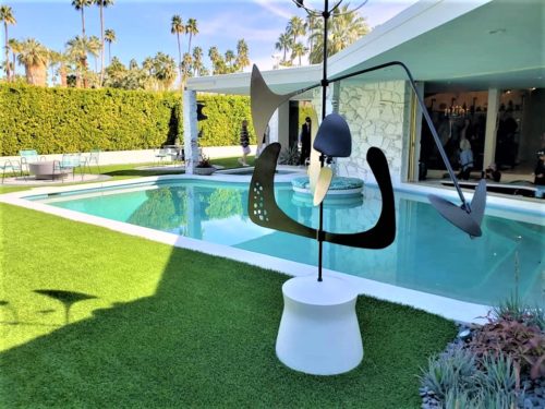 modern pool design modern outdoor sculpture