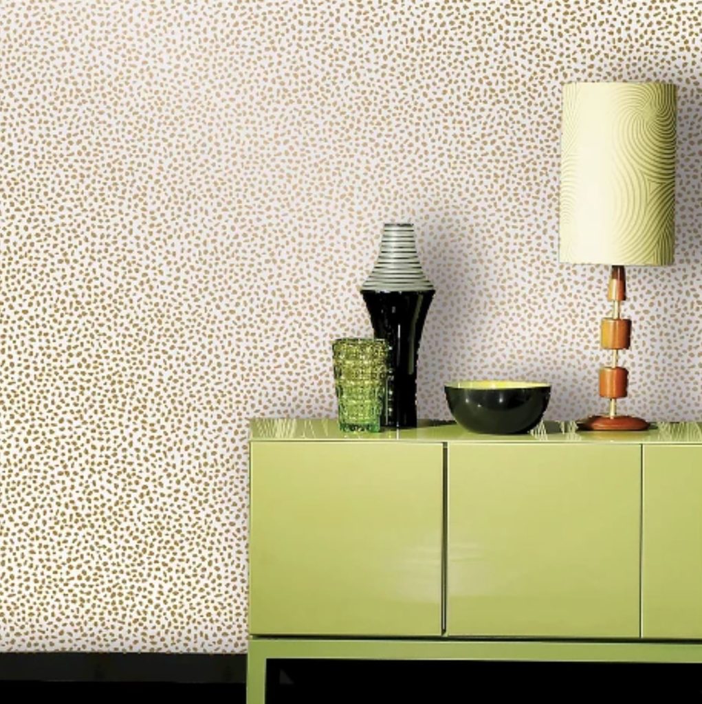 speckled gold dot removable wallpaper